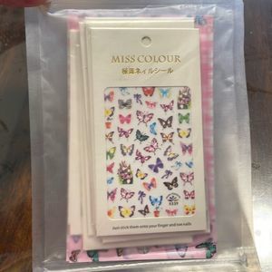 Miss Colour Butterfly Nail Decals 14 Sheets NWT